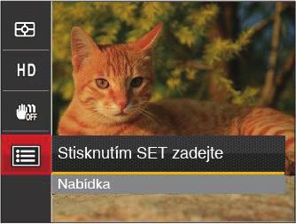 Nabídka nastavení videa Režim: 1. Otočením přepínače režimů vyberte pro přechod na obrazovku záznamu videa. 2.