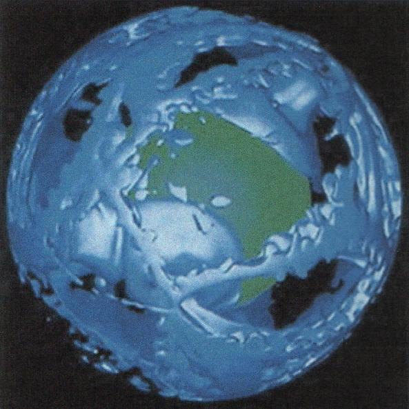 Model termálního režimu Země (Nature 36 t, 700, 1993).
