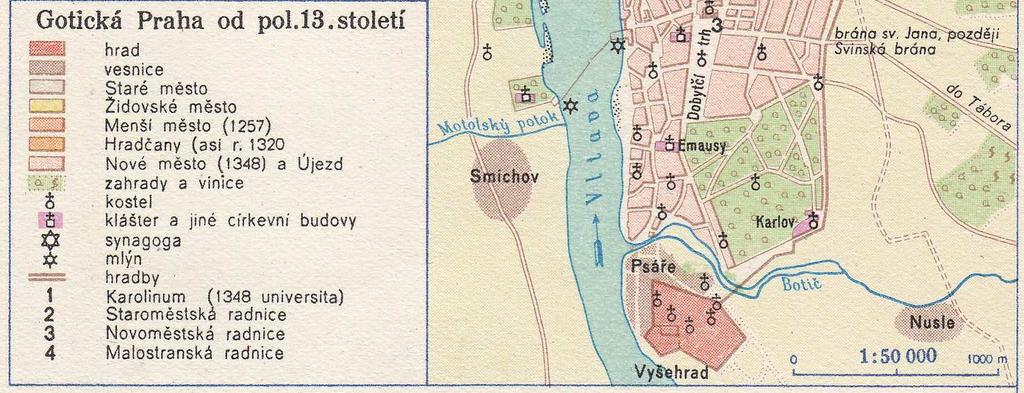 2001 mladé povodňové sedimenty VIIa původní terén povrchu teras Vltavy