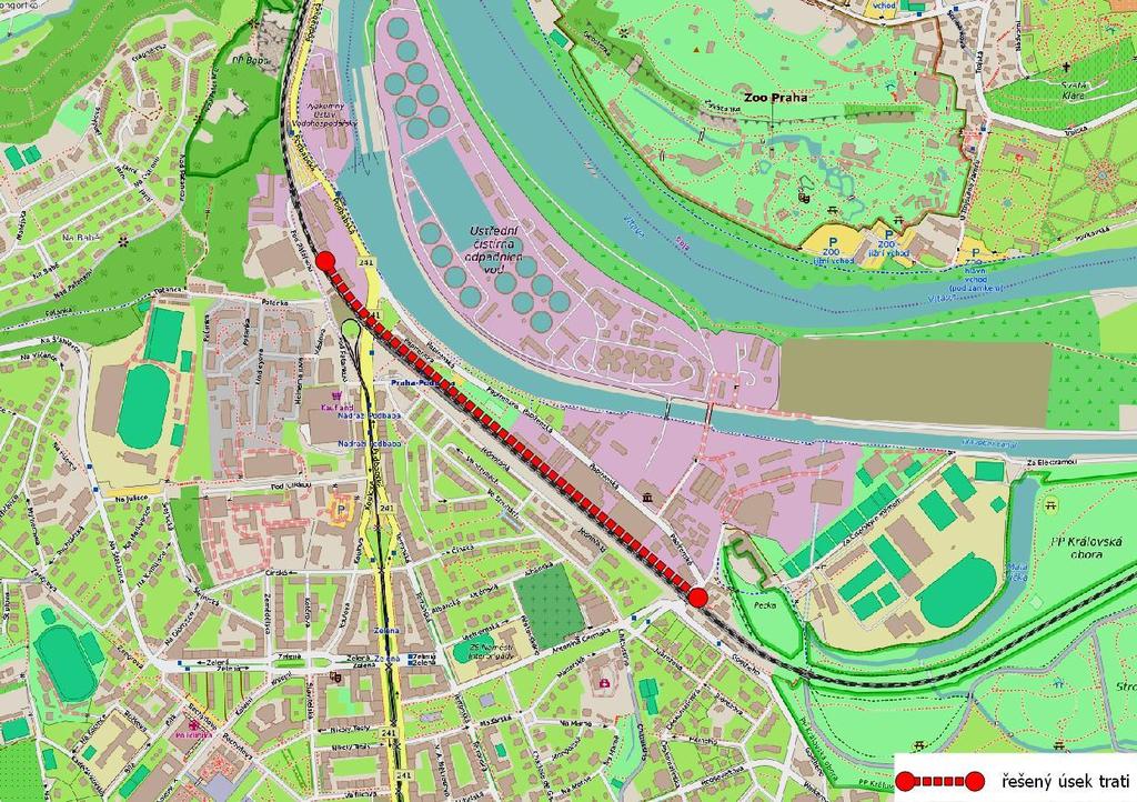 8.3.2 Praha - Podbaba Železniční trať: KJŘ č. 090 (TÚ č.