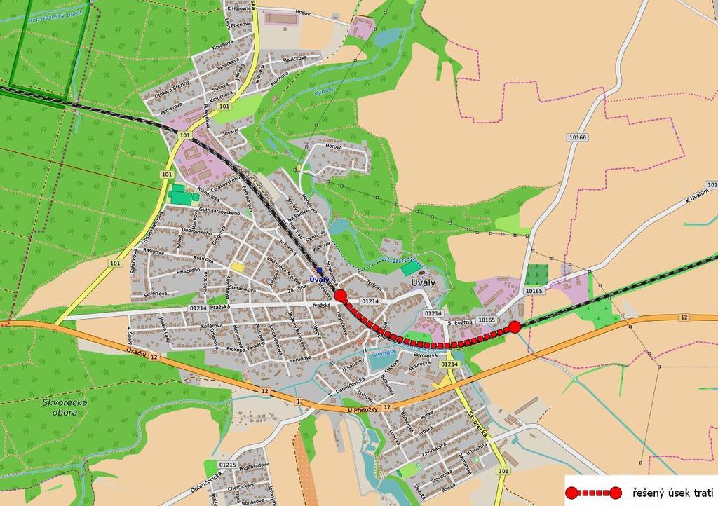 8.3.3 Úvaly Železniční trať: KJŘ č. 011 (TÚ č.