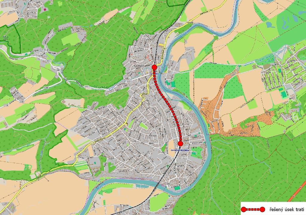 8.3.4 Černošice Železniční trať: KJŘ č. 171 (TÚ č.