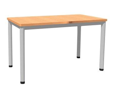 750 mm 19 - Kč - Kč S8 POLOŽKA ZRUŠENA - Kč S9 KONFERENČNÍ STŮL: konferenční stůl, obdélníkový psací stůl na kovových trubkových nohách a rámu, možnost výškového nastavení podnože pomocí rektifikační