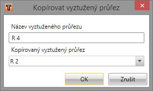 Uživatelská příručka 26 5.6 Karta Vyztužený průřez Je-li IDEA RCS spuštěn z nadřazené aplikace, není tato karta dostupná. Tlačítka na kartě Vyztužený průřez slouží pro přidání, zkopírování popř.