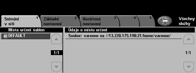 Snímání v síti Snímání v síti umožňuje snímat papírové dokumenty a uložit je jako elektronické soubory. Tyto soubory si můžete přes pracovní stanici načíst ze serveru.