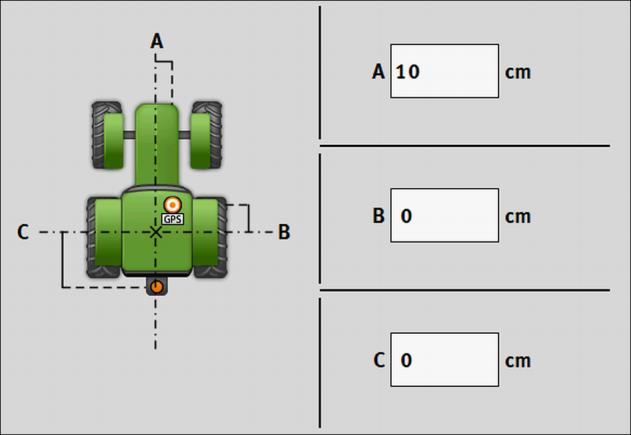 Aplikace Tractor-ECU Parametr 8 4. Sledujte pokyny na displeji. Nakalibrovali jste snímač rychlosti. 8.3.