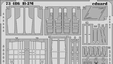 1/72 Revell 72572 Il-2M landing flaps 1/72 Academy