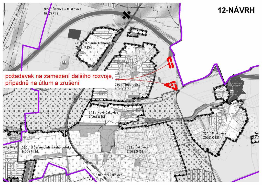 PŘIPOMÍNKY MĚSTSKÉ ČÁSTI PRAHA-ČAKOVICE K NÁVRHU METROPOLITNÍHO PLÁNU - 07/2018 GRAFICKÁ