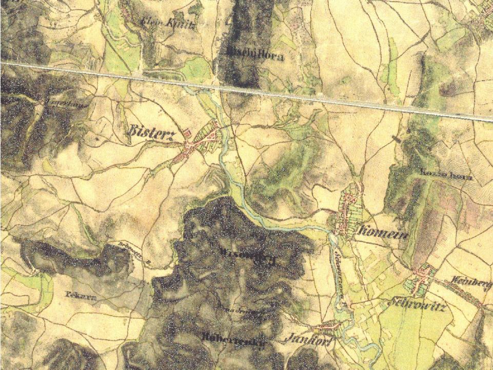 Druhé vojenské mapování (1836-1852) 1:28 800 Originální mapy uloženy v Austrian State Archive/Military Archive Vienna