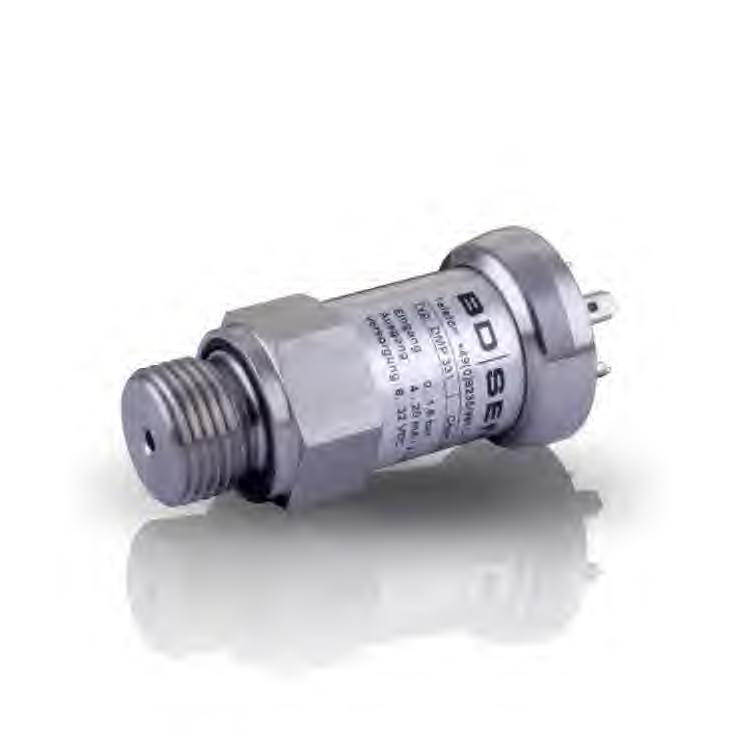 DMP Průmyslový snímač tlaku pro nízké tlaky Nerezový senzor Přesnost podle IEC 60770: standard: 0,5 % FSO varianta: 0,5 / 0, % FSO Rozsahy tlaků od 0... 00 mbar do 0... 40 bar Výstupní signály vodič: 4.