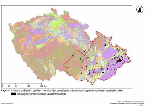 části rajonové geologické mapy