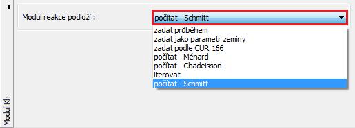 Rám Nastavení (výpočet tlaků) Poznámka: Volba Vlastní výpočet mezních tlaků neredukovat parametry umožňuje počítat mezní tlaky (aktivní a pasivní tlak) bez redukce vstupních parametrů zemin popř.