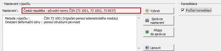 Řešení: K výpočtu této úlohy použijeme program GEO 5 Sedání. V následujícím textu postupně popíšeme řešení příkladu po jednotlivých fázích: 1.