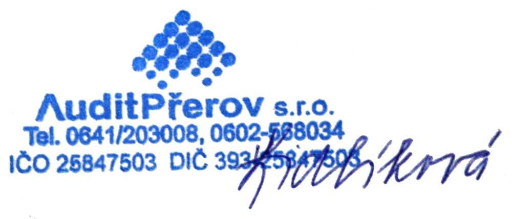 Auditorská zpráva pro vedení a pro členy rady organizace Charita Kojetín V Přerově 18.04.2006 Provedla jsem audit přiložené účetní závěrky organizace Charita Kojetín k 31. 12.