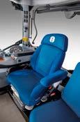 Všechny ovládací prvky sedačky jsou jednoduše rozeznatelné, a umožňují tak rychlé a přesné nastavení.