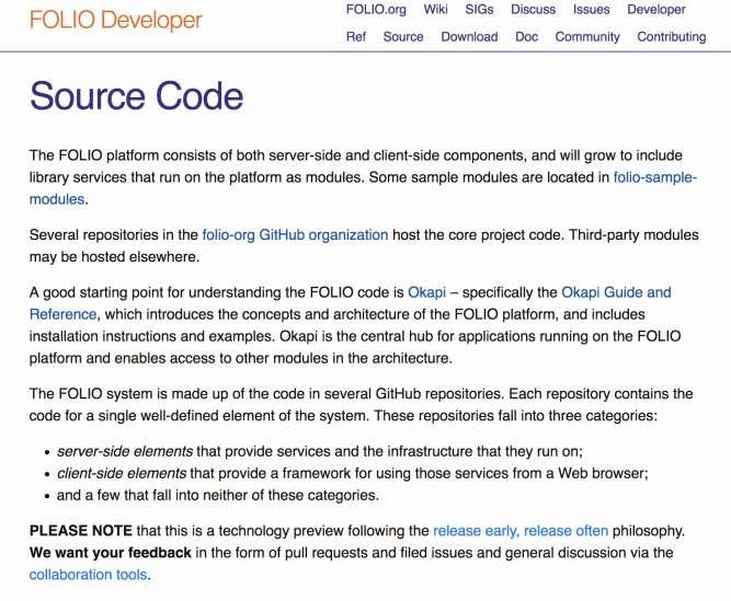http://dev.folio.