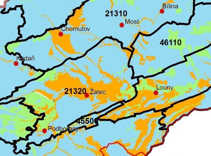 Největší hustota říční sítě je v jižní a jihovýchodní části ORP, naopak sever a severozápad jsou na vodní toky chudé. Extrémně nízké je v celé SO ORP zastoupení vodních ploch, jmenovitě rybníků.