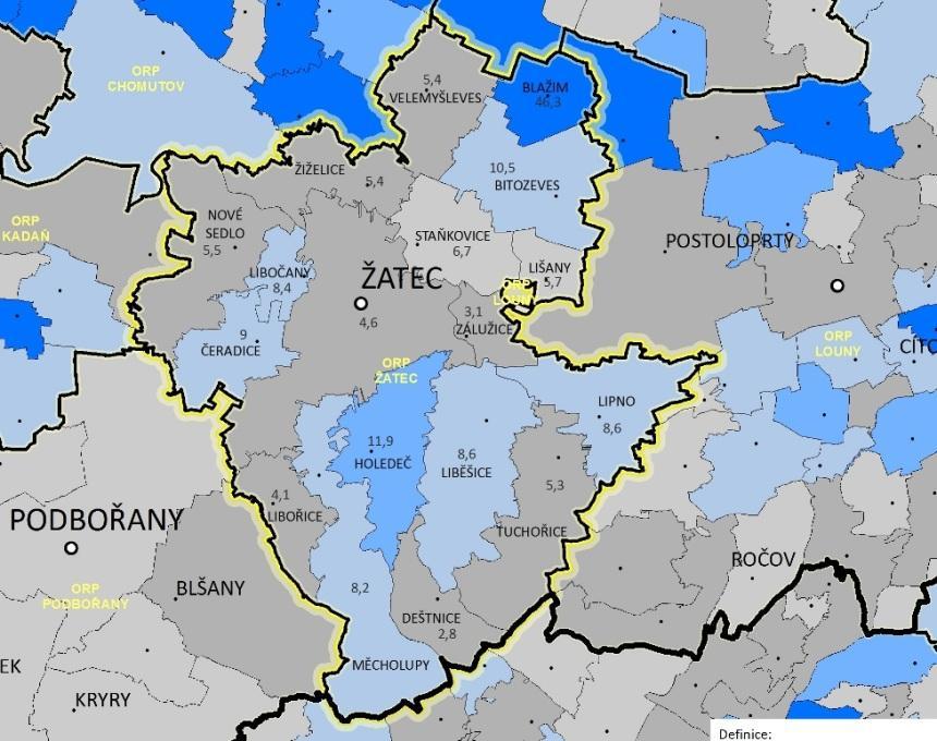 Pouze ze souboru bytů, pro něž byly z Domovního listu SLDB příslušné hodnoty zjištěny.