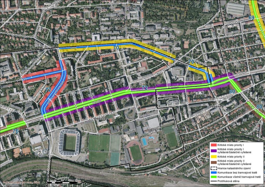 72 Vršovice, Strašnice 28. pluku, Bělocerkevská, Vršovická, V Olšinách V ulicích 28.