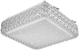 Stropní svítidlo, kov/akryl v bílé barvě, 1x12 W LED/960 lm, místo 2.299,-* 799,- 1x24 W LED/1920 lm, 40x40 cm, místo 2.899,-* 1.