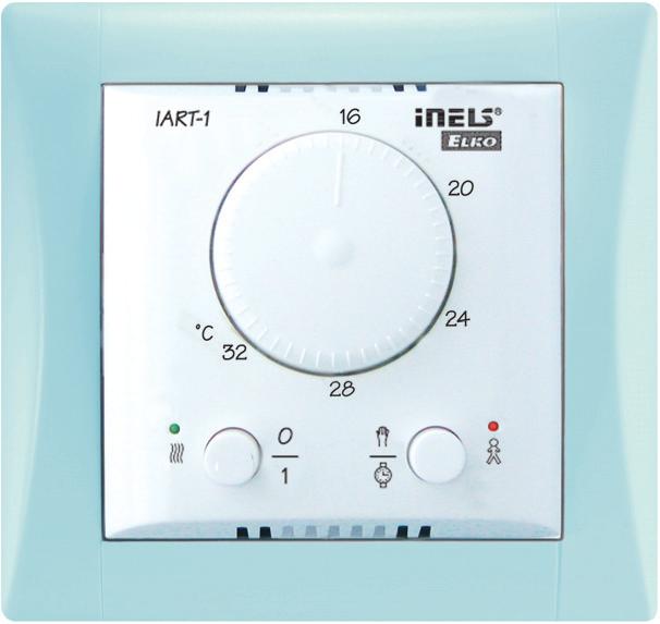 PRODUKTY INELS Analogový pokojový termoregulátor IART-1 65mm Analogový pokojový termoregulátor slouží k regulaci teploty v místnosti, popř. objektu.