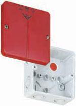 svorkovnice spojovací krabice dle DIN EN 60670 (VDE 0606), U i =690V, se samotěsnícími, měkkými vstupními membránami, M20, těsnící rozsah 2-16 mm Abox 040 SB-L 804 707 01 s červeným víkem, bez