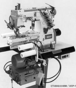 HIGH SPEED CYLINDER BED INTERLOCK MACHINES A P P L I C A T I O N C O D E 42-0 VŠÍVÁNÍ ELASTICKÉHO PASOVÉHO LÍMCE (PNEUMATICKÝ TYP) TUBULAR KNIT ELASTIC WAIST BAND ATTACHING (PNEUMATIC TYPE) #605