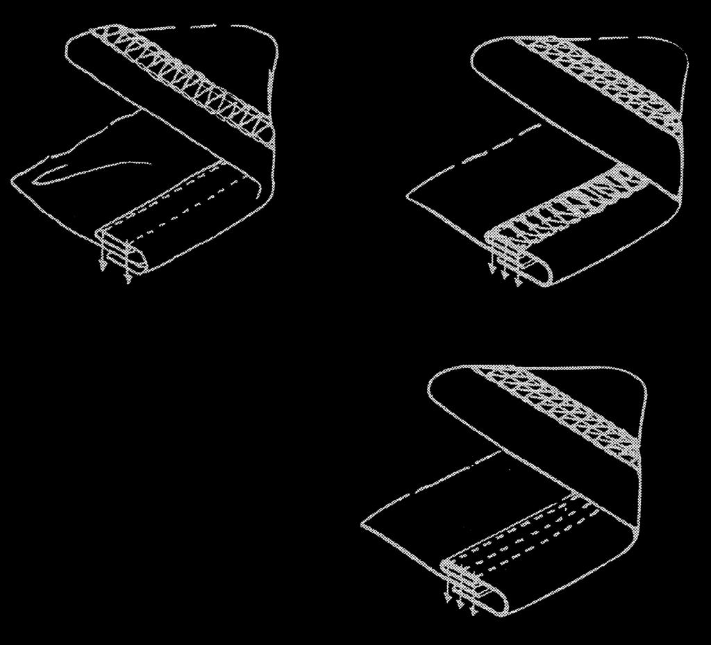 leg of underwear, T-shirts, briefs. Tape binding folder is not supplied as standard attachment due to users various demands of spec. sizes. For separate order of the folders, detailed spec.
