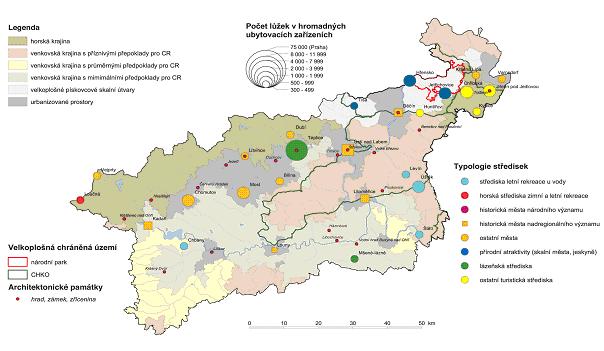 Obrázek 10: Rajonizace cestovního ruchu v Ústeckém kraji (2006) Zdroj: upraveno podle Atlas cestovního ruchu České republiky (2006) 2.