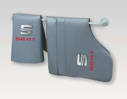 Potah na sedala pro SEAT Referenční číslo DATEX: D-S 15 SE ** Potah na sedadla spolehlivě chrání přední sedadla proti znečištění. Vyrobeno z odolné šedé koženky.