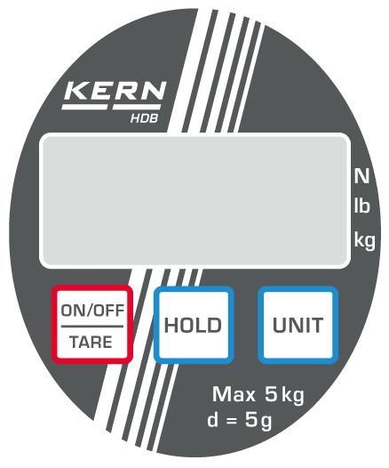 3.2 Přehled indikací a klávesnice Indikace: kg lb N Aktuální váhovou jednotkou je kilogram. Aktuální váhovou jednotkou je libra. Aktuální váhovou jednotkou je newton.