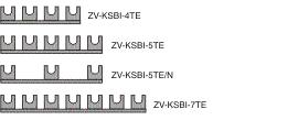 Svodiče přepětí Uzemńovací lišty ZV-KSBI Pomocí uzemňovacích lišt ZV-KSBI lze zapojovat obvyklé kombinace svodičů Použití pro SPC-.
