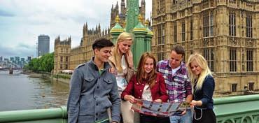 pro mládež 14-17 let Londýn a Brighton, letní kurzy pro mládež, 20 nebo 30 lekcí týdně, rodiny a rezidence, 2 týdny od 33 510 Kč včetně ubytování, plné penze a odvozů!