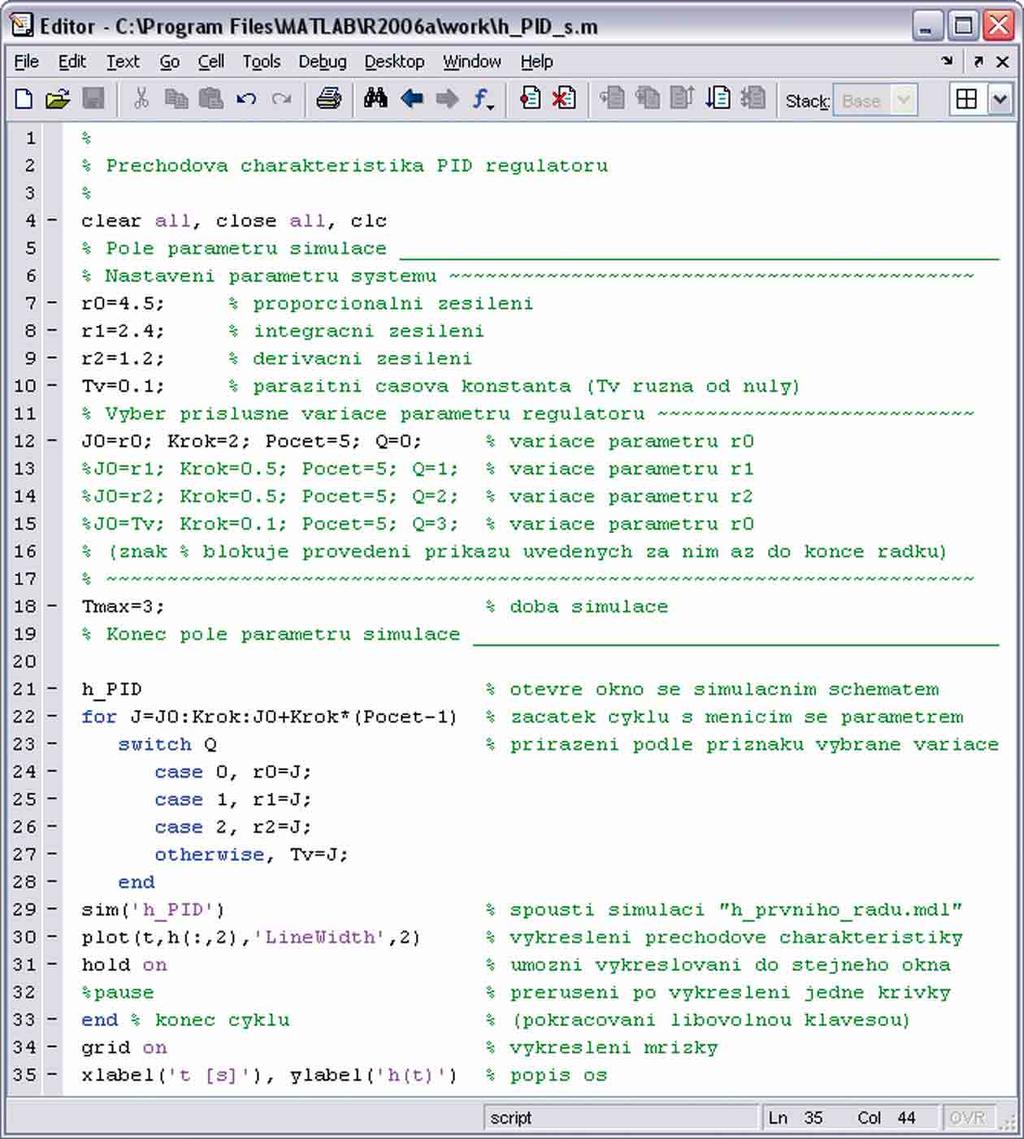 5-3: Realizace PID reguláoru v