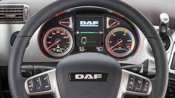 10 Měřítko komfortu pro řidiče Interiér nového DAF CF je atraktivní a nabízí pocit nejvyšší kvality.