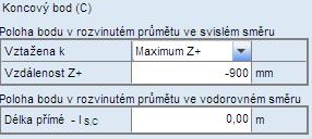 4 Popis bodů definiční geometrie kabelu Geometrie každého segmentu kabelu je popsána podle jeho typu dvěma nebo třemi charakteristickými body.