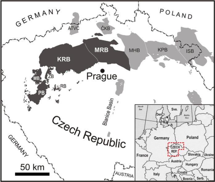období probíhala jen v pánvích lugické oblasti (Pešek et al. 2001). Sedimentace v kontinentálních pánvích Českého masivu byla ukončena v triasu.