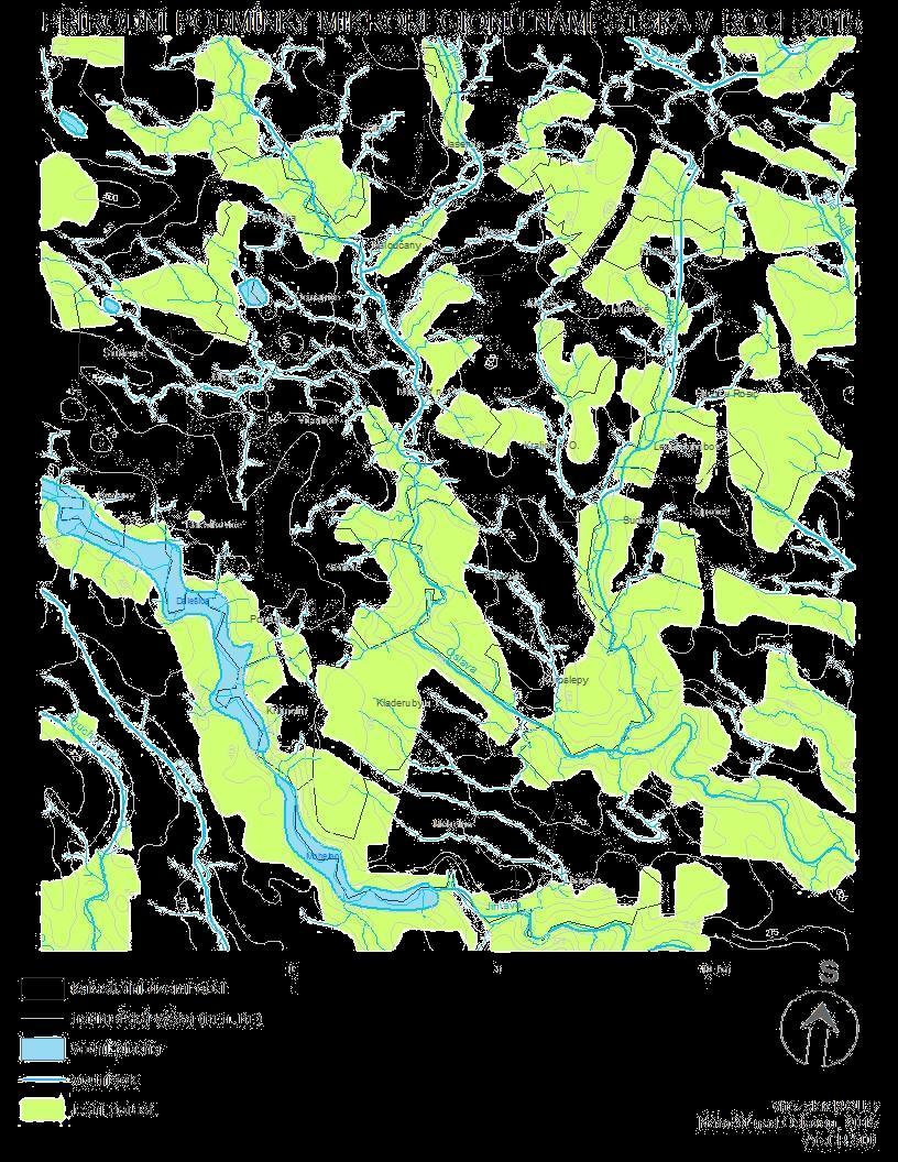 Mapa 5: Přírodní podmínky obcí mikroregionů Námešťsko a Chvojnice Poloha obcí a základní přírodní poměry území