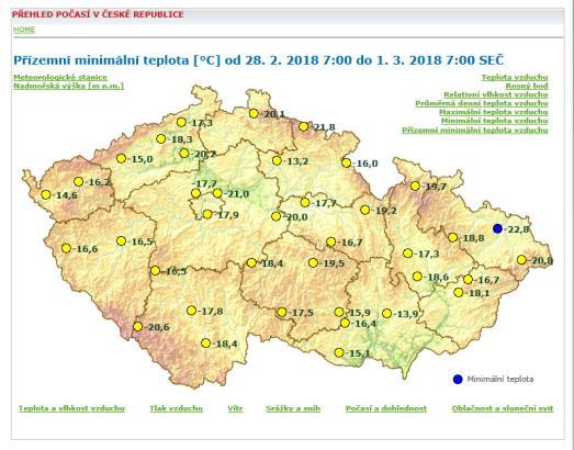 doplněná o oblast s předpokládaným působením