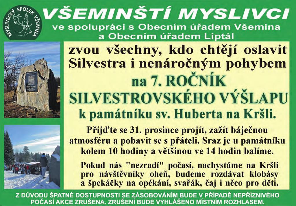 Žádáme všechny zájemce (pořadatele, organizace, složky aj.