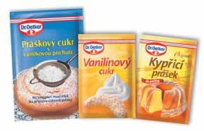 Oetker 4 PL vajeãného koàaku Máslo nebo margarín vymícháme s mouãkov m a vanilínov m cukrem do pûny, dále postupnû za leháváme vejce a vajeãn likér.