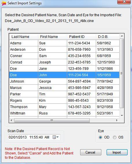 19.7 Import starších typů souborů (.bs nebo.cini) Do programu Scanmate-B můžete importovat také soubory vytvořené staršími verzemi programu Scanmate-B s příponami.bs a.cini. Pro import souboru ve formátu.