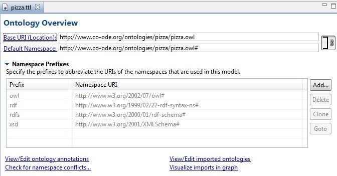 4.1.1 Import ontologie Po importování ontologie se mi zobrazily
