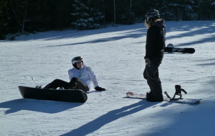 zdokonalování jízdy na snowboardu