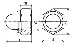 Matice Spojovací materiá Matice NORMA: DIN 985 POJISTNÁ MATICE-jemný závit, nízký tvar s poyamiovou vožkou LOCK NUTS -fine