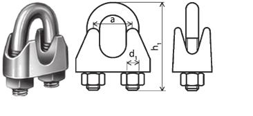 MATICE PRO NAPÍNAČE TURNBUCKLES Materiá: oce, nerez A4, žárový zinek M A B C D min D max E Nosnost M6 110 7,5 17,2