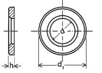 NORMA: DIN 6798 V ZÁPUSTNÉ VĚJÍŘOVÉ PODLOŽKY S VNĚJŠÍM OZUBENÍM COUNTERSUNK SERRATED LOCK