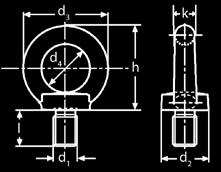 6 24 M 8 50 16 30 18 6 24 NORMA: DIN 580 ŠROUB ZÁVĚSNÝ LIFTING EYE BOLTS Materiá: Oce, nerez A2, A4 Pevnost: 4.
