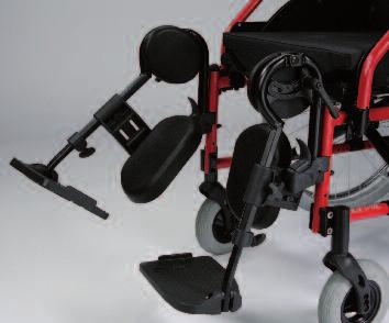 polštář bezpečnostní kurt prodloužení brzdové páky zdvojená obruč pro ovládání vozíku jednou rukou /jako individuální úprava/ stabilizační vzpěra hlavová opěrka abdukční klín pevný polstrovaný sedák