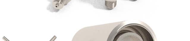 Snímače tlaku a ventilové soupravy / Pressure sensors and manifolds Sortiment doplňuje široká škála teploměrových jímek v mnoha materiálových a rozměrových